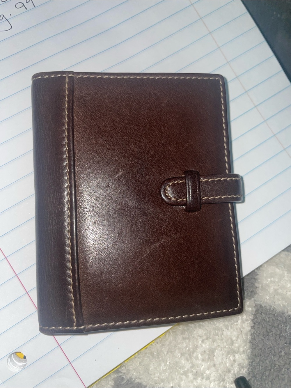 Vintage Coach Leather Mini-Fold Wallet Or Picture Frame